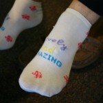 Carmen's Lovely and Amazing embroidered socks