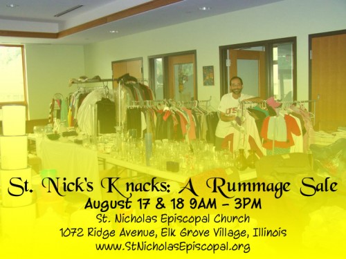 St Nick's Knacks Rummage Sale Aug 17 and 18