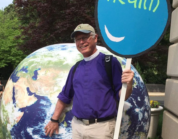 Bp. Marc Andrus at the Climate March